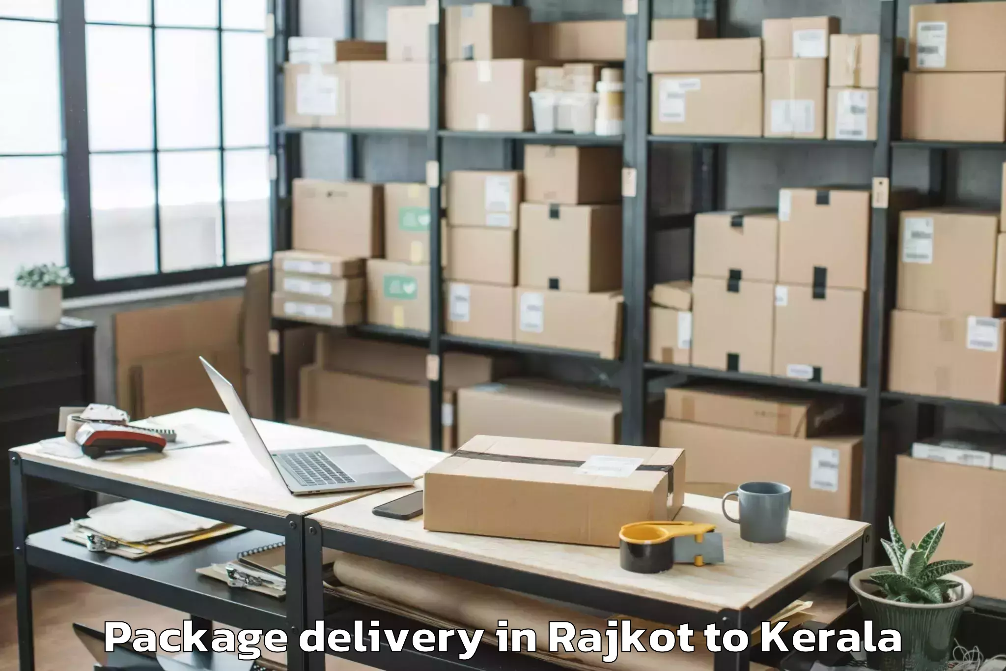 Easy Rajkot to Erattupetta Package Delivery Booking